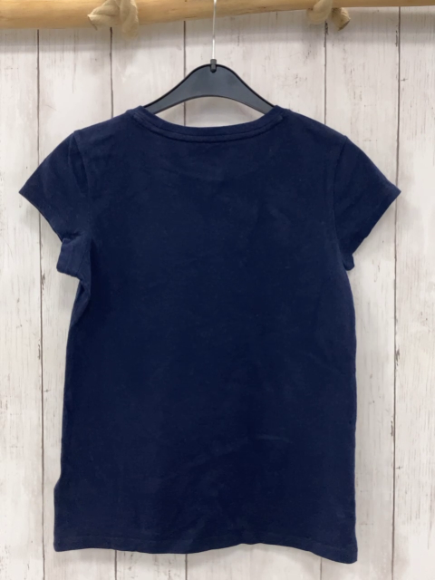 GAP  T-Shirt  Gr. 134/140  blau Herz aus rosa Blumen 