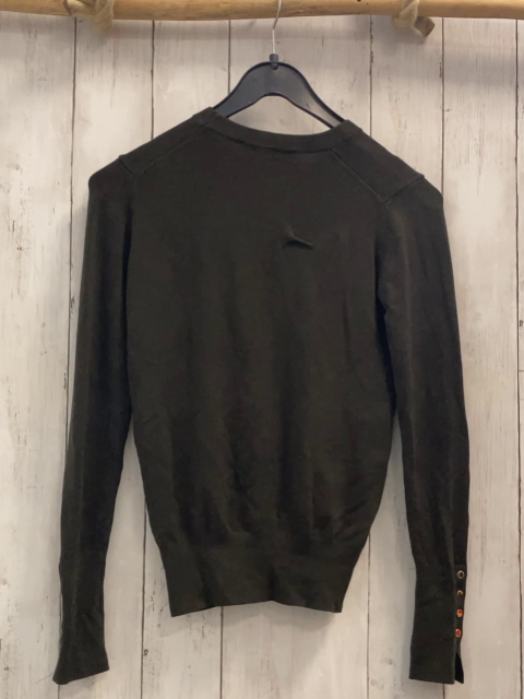 Zara  Pullover  Gr. 158/164  dunkeloliv goldene Knöpfe 