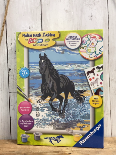 neu Ravensburger Kreativspiel Malen nach Zahlen Pferd