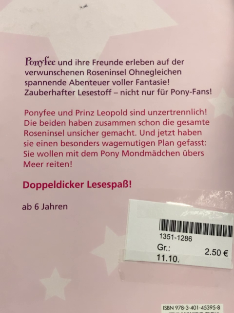  Buch Hier kommt Ponyfee! Abenteuer im Reich der magischen ponys