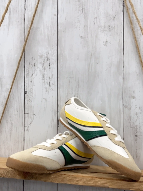 neu zara Schuhe Gr. 34  weiß beige gelb grün
