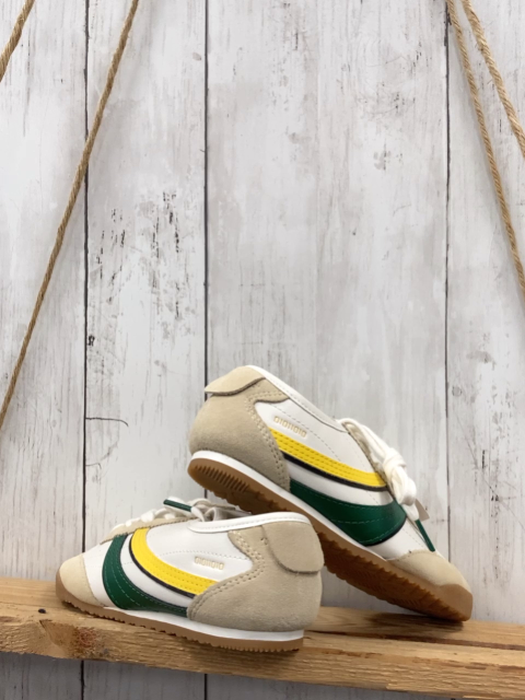 neu zara Schuhe Gr. 34  weiß beige gelb grün
