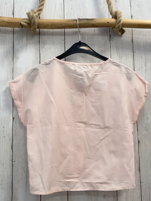 Benetton  Sommerbluse  Gr. 140  rosa weiß Punkte 