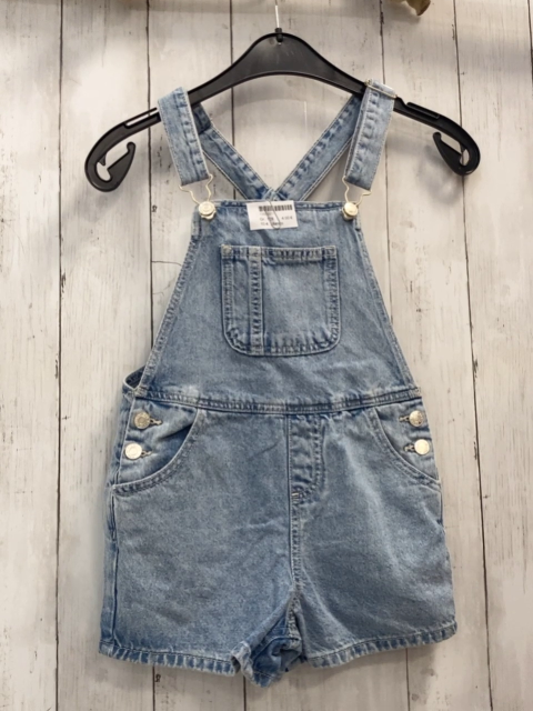 Mango  Latzshorts  Gr. 128  blau Jeans 