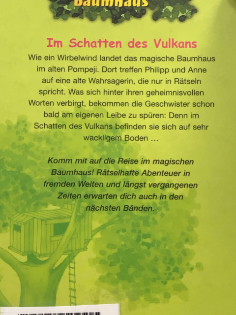Magisches Baumhaus  Buch Im Schatten des Vulkans 