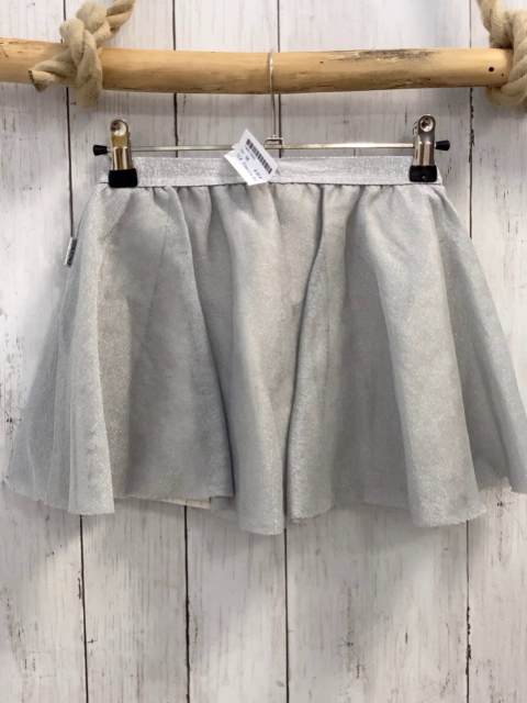 Colezione Bianco  Rock Gr. 98  silber Überrock + Bund mit Glitzer 