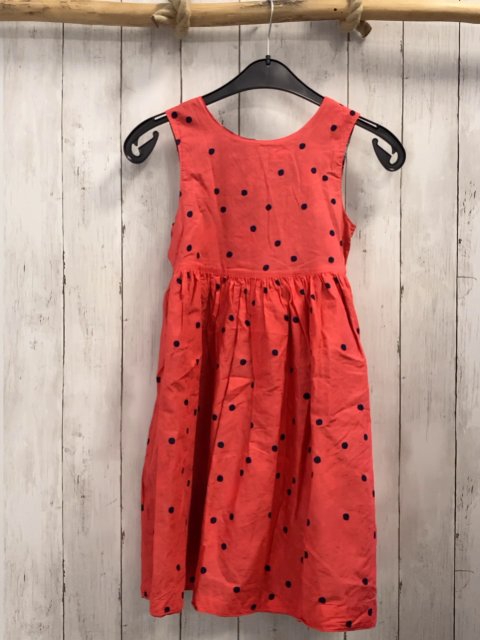  Wendekleid  Gr. 140  blau bunter Druck / rot blaue Punkte 