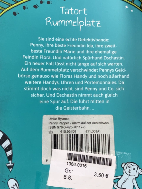   Buch Penny Pepper Alarm auf der Achterbahn