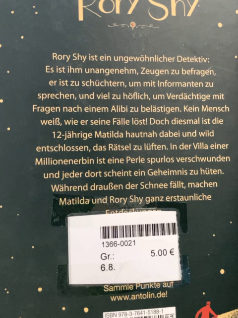   Buch Rory Shy 
