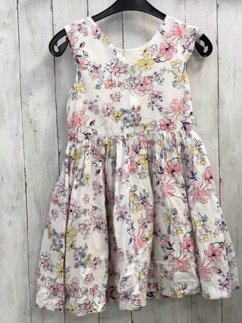 Petit Bateau  Kleid  Gr. 140  weiß Blumen mit Unterrock