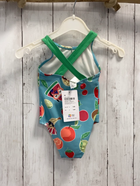 neu  Badeanzug Gr. 80  hellblau buntes Obst NP 9,99€