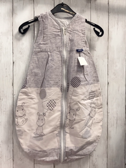 Alvi Schlafsack Gr. 70  grau Nilfpferde