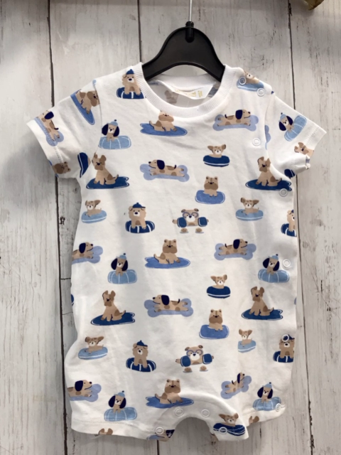 mayoral  Playsuit  Gr. 62  Hunde auf Kissen 