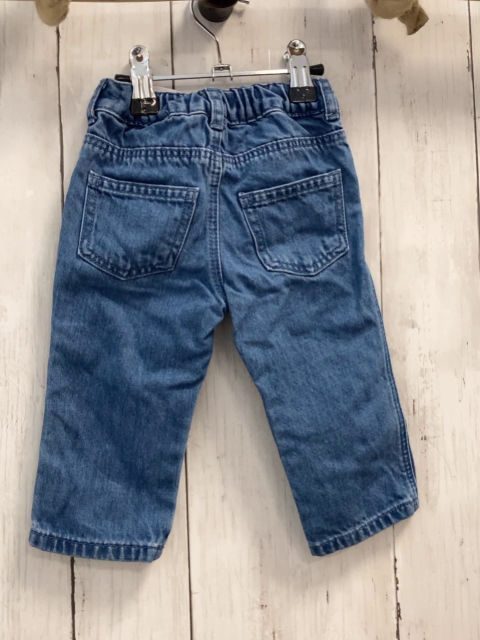 H&M  Hose  Gr. 68  blau Jeans Disney Köpfe Gummizugbund 