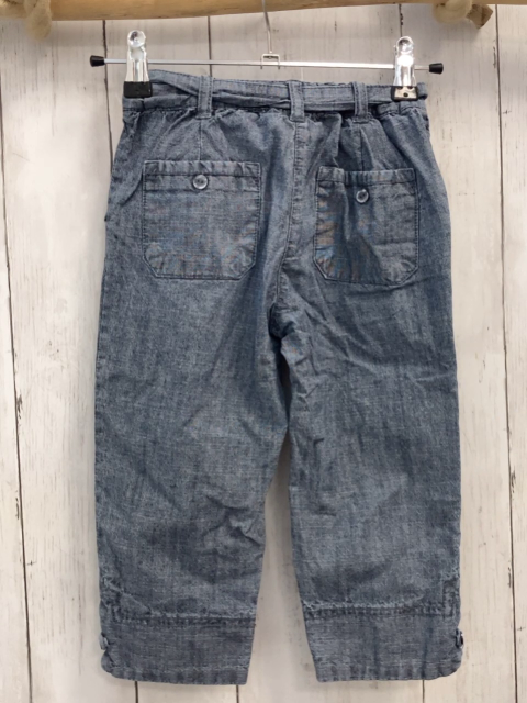 Cyrillus  Caprihose  Gr. 116  blau Jeans Bund verstellbar + Gürtel 