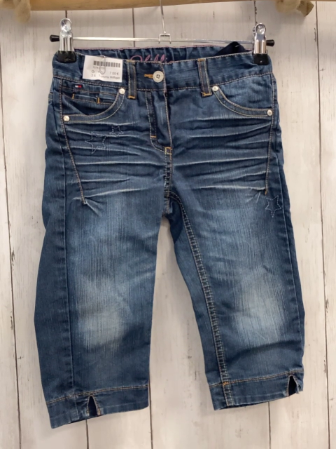 Tommy Hilfiger  Caprihose  Gr. 116  blau Jeans Bund verstellbar