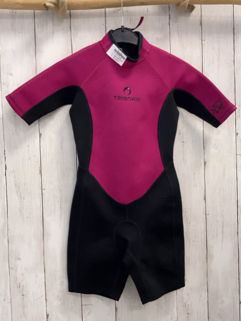 Decathlon  Neoprenoverall  Gr. 122/128  schwarz pflaume 