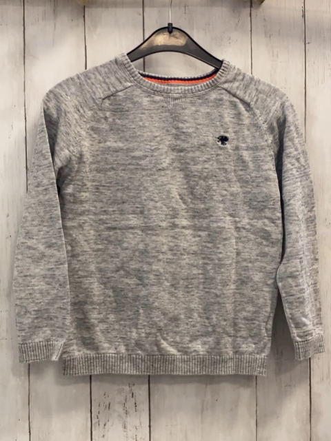 Next  Pullover  Gr. 122  hellgrau meliert Strick 
