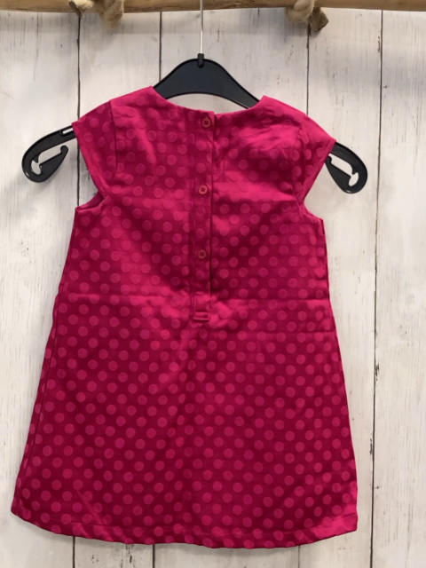  Kleid Gr. 92  pink Punkte