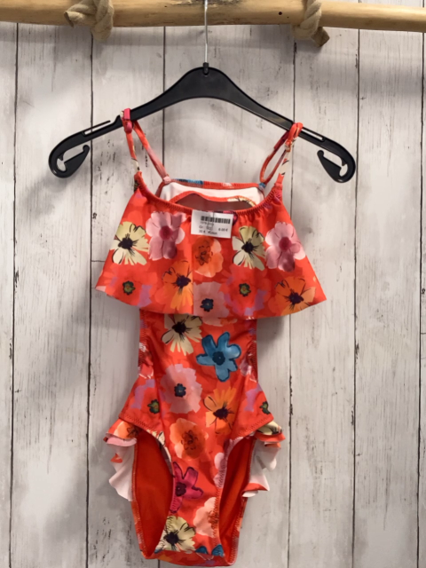 Koton Badeanzug Gr. 122  rot Blumen