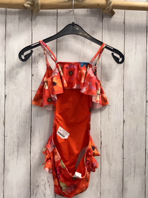 Koton Badeanzug Gr. 122  rot Blumen
