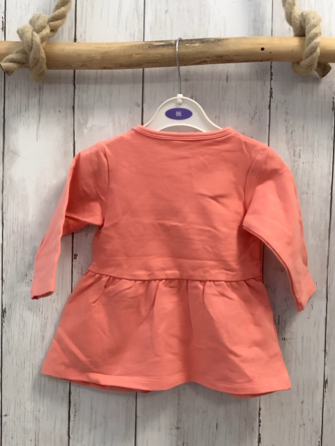   Pullover  Gr. 68  lachs silber Glitzerschrift 