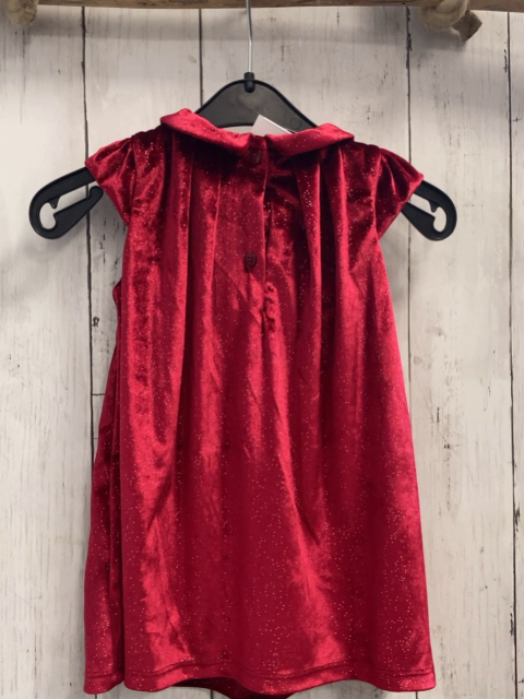  Kleid  Gr. 80  rot Nicky silber Glitzerpunkte 