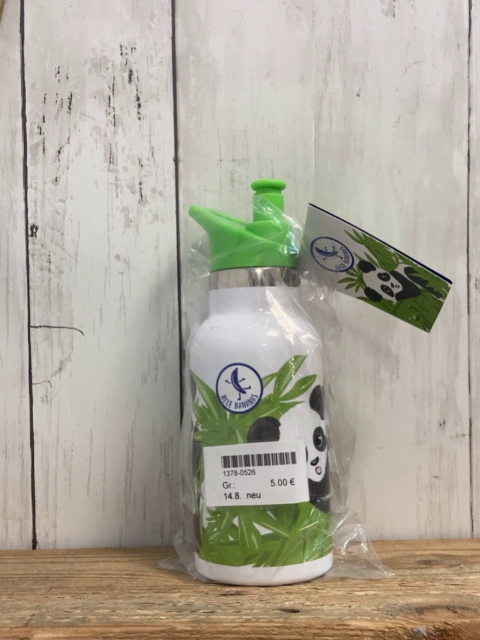 neu Trinkflasche weiß grün Panda