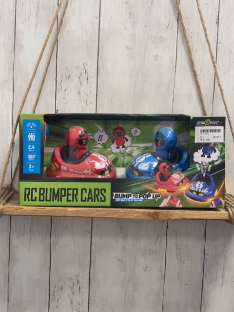 neu Plastikspielzeug RC Bumper Cars rotes und blaues Auto mit fernbedienung