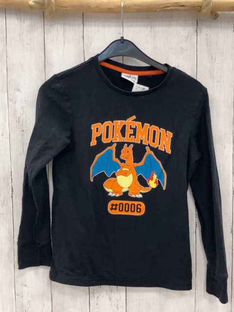 Pokemon  Pullover  Gr. 140  schwarz Pokemon orange Schrift 