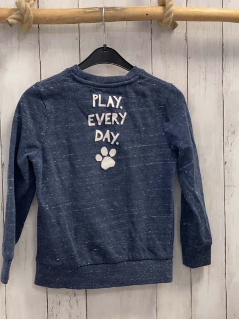   Pullover  Gr. 134  blau Paw Patrol weiße Schrift 