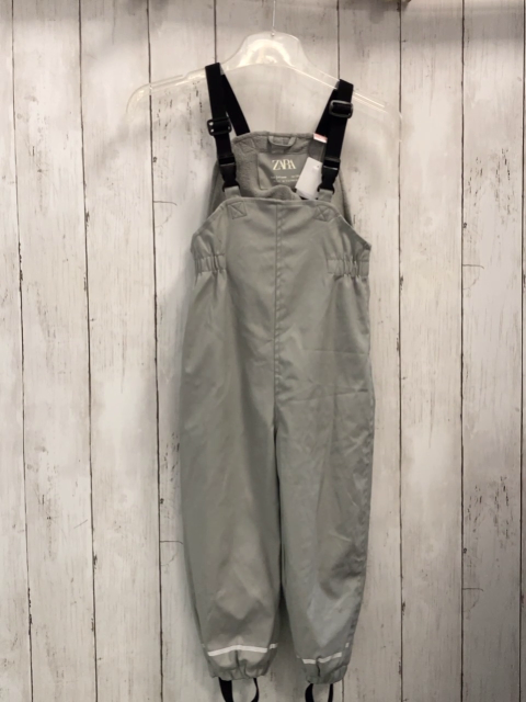 Zara  Regenhose  Gr. 104  hellgrau gummiert Fleecefutter 
