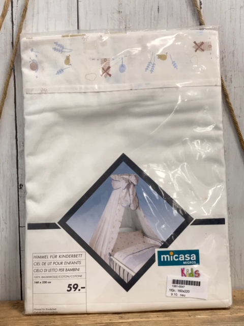 neu Himmel für Kinderbett Gr. 160x220  weiß Mäuse NP 59€