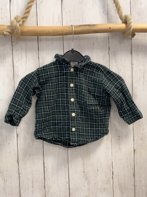 Old Navy Hemd Gr. 68  blau grün weiß kariert