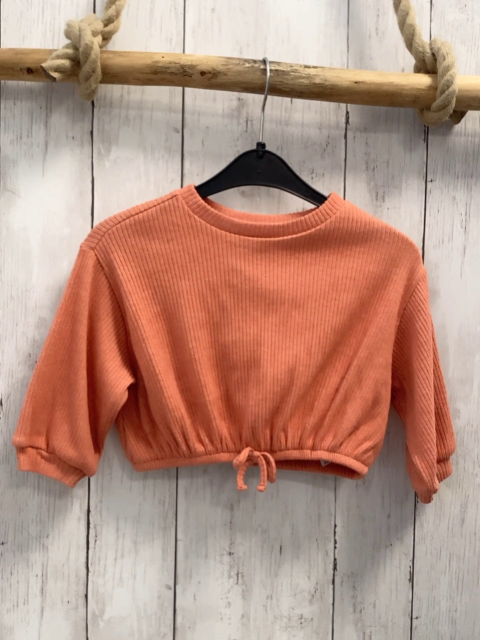 Old Navy Pullover Gr. 86  orange gerippt