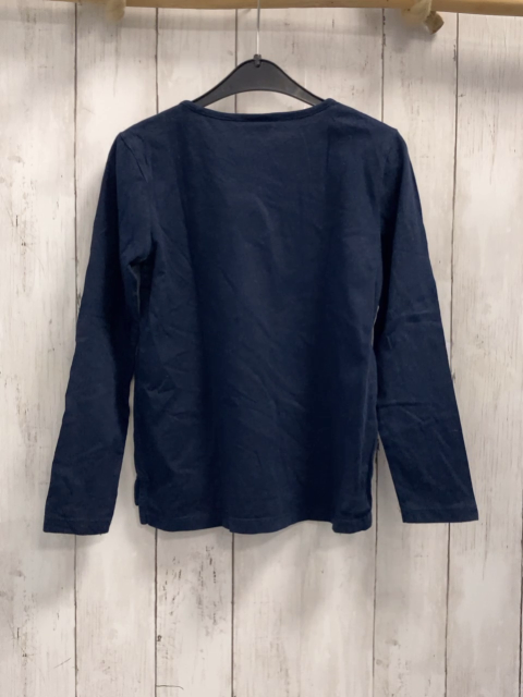 S´Oliver  Langarmshirt  Gr. 128  blau Pailettenpferd weiße Schrift 