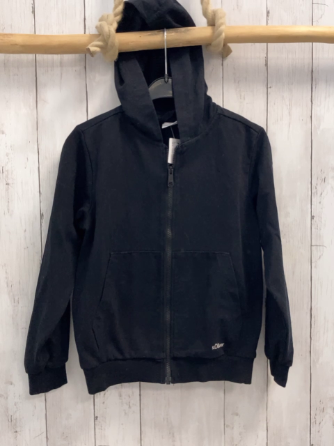 S´Oliver Sweatjacke  Gr. 134  schwarz Kapuze 