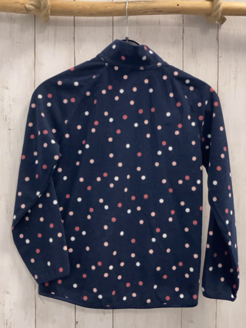 H&M  Fleecejacke  Gr. 134/140  blau bunte Punkte 