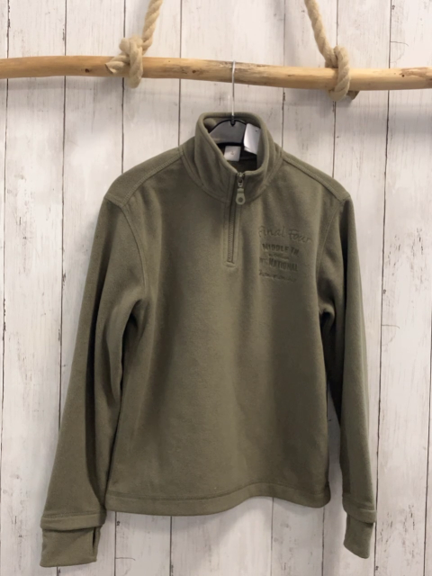 S´ OLiver  Pullover  Gr. 140  kiwi Fleece Reißverschluss 