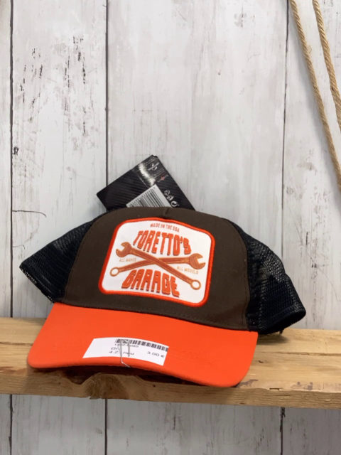 neu  Kappe  braun hellrot + schwarzes Netz 