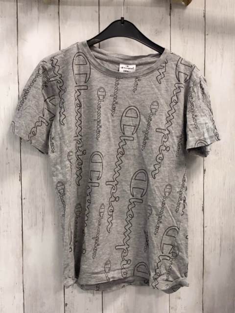 Champion  T-Shirt  Gr. 152  grau schwarze Schrift 