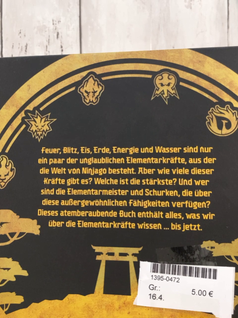   Buch Ninjago Das Buch der Elemente 