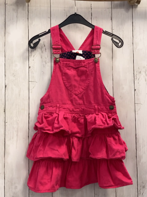   Trägerrock  Gr. 128  pink Rüschenrock Kord 