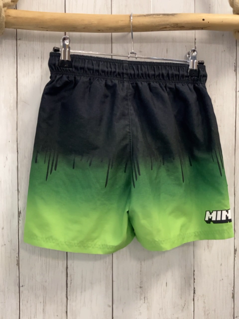 Minecraft  Badeshorts  Gr. 134/140  schwarz hellgrün Schrift Minecraft 