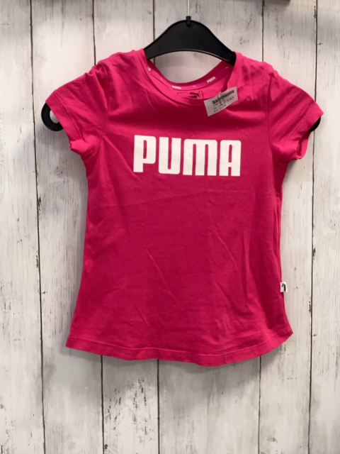 Puma  T-Shirt  Gr. 128  pink weiße Schrift 