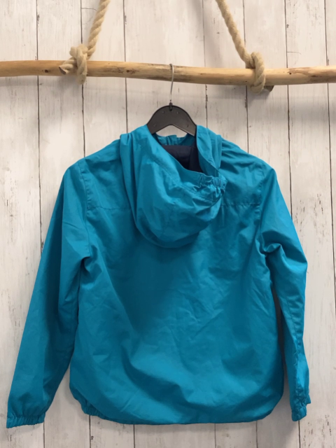  Regenjacke Gr. 146  petrol blauer Reißverschluss