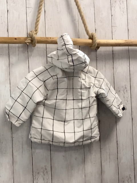 H&M Jacke Gr. 80  weiß schwarze Karos