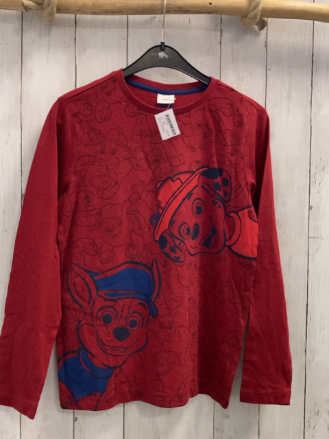 S´Olver  Langarmshirt  Gr. 140  rot Paw Patrol Hunde 