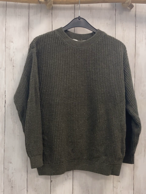 H&M  Pullover  Gr. 134/140  oliv Rippen Strick 