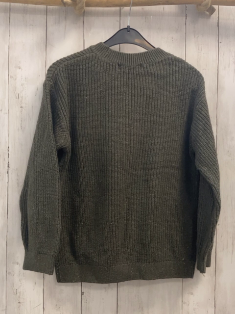 H&M  Pullover  Gr. 134/140  oliv Rippen Strick 